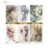 dekoracyjne wzory, motywy kwiatowe, bukiet kwiatów, Ogród Muz, Garden of Muses * Mulberry decoupage paper FPA1005, decorative patterns, floral motifs, bouquet of flowers, Garden of Muses *Seria Garden of Muses